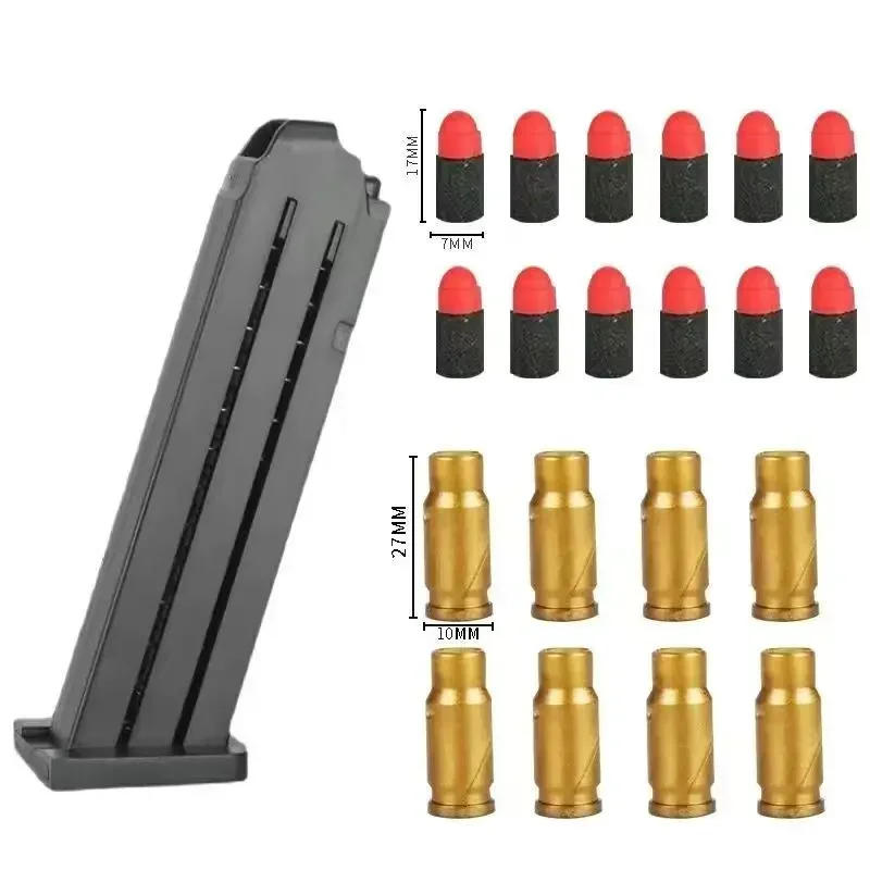 Bala suave para Paintballs/M1911/UPS/Pistola de juguete Desert Eagle, accesorios de Clip de cartucho de bala suave pequeña de 7mm para pistola de expulsión - imagen 3