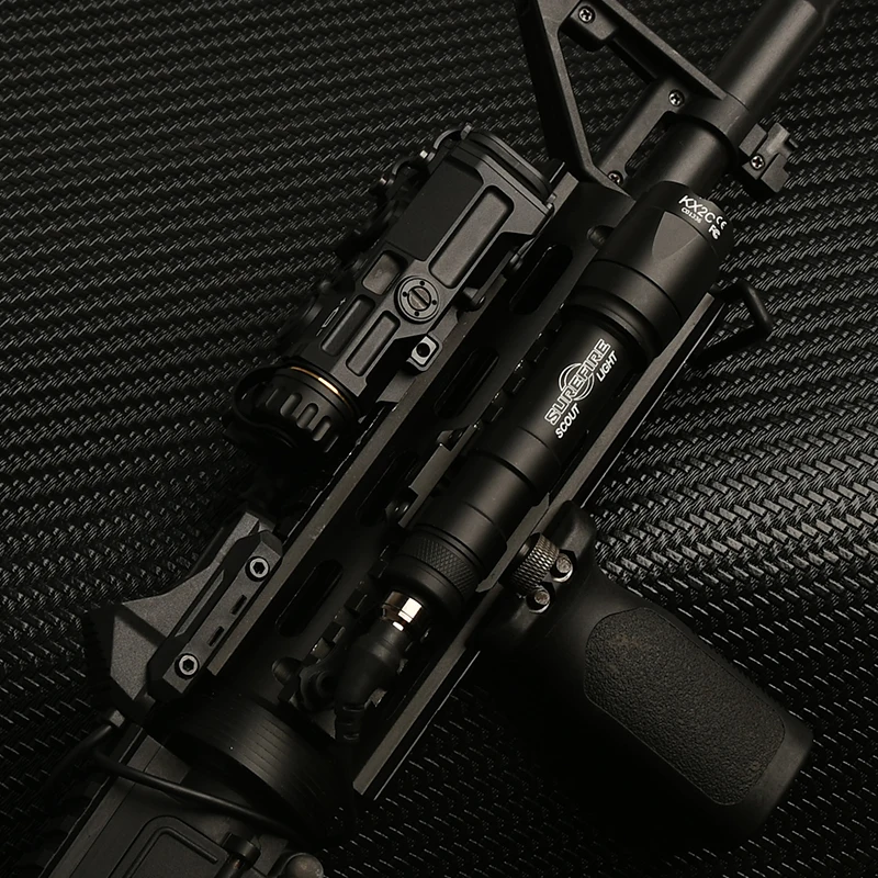 Linterna de Metal de Metal OGL Surefir táctica M600 M300, arma de caza, interruptor de hacha láser rojo verde, ajuste de 20mm, riel DBAL NGAL PEQ - imagen 3