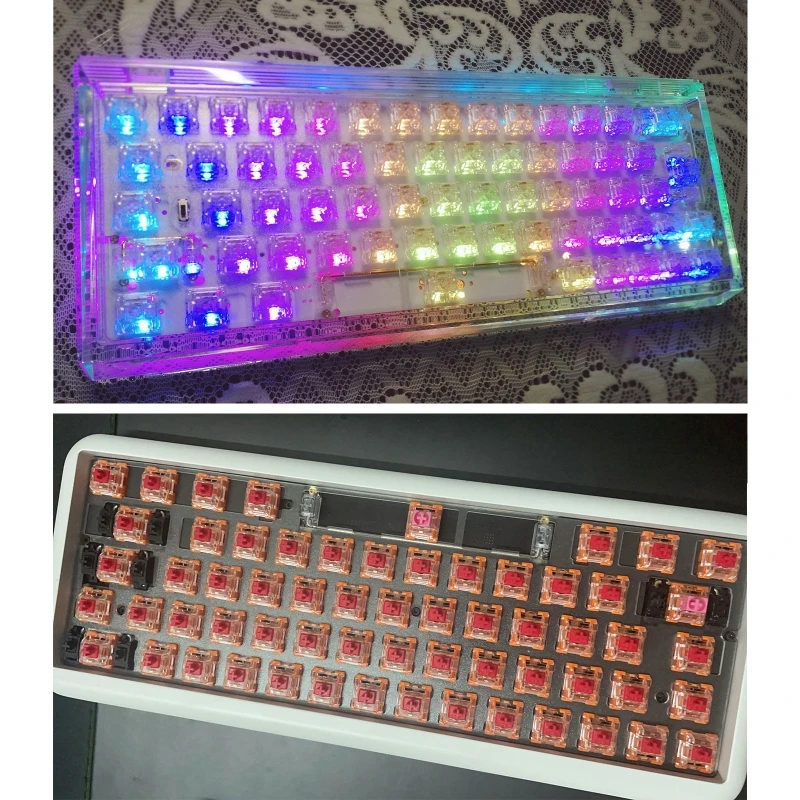 Placa para estabilizadores montados en PCB, placa de policarbonato para teclado mecánico, envío directo, 60% unidades - imagen 5