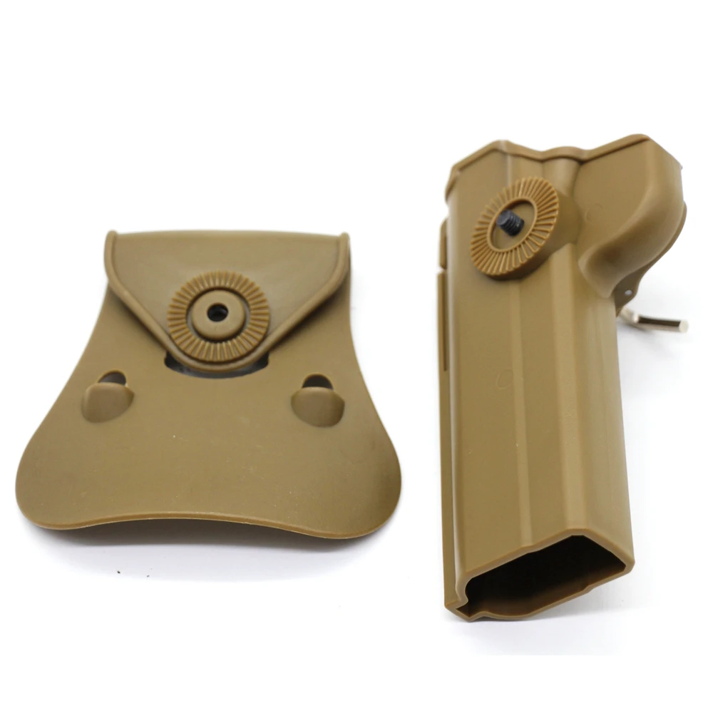 Funda para pistola táctica G 17/M9/PX4/1911, funda para pistola derecha de caza, bolsa doble para revistas, funda para pistola con rotación de 360 grados