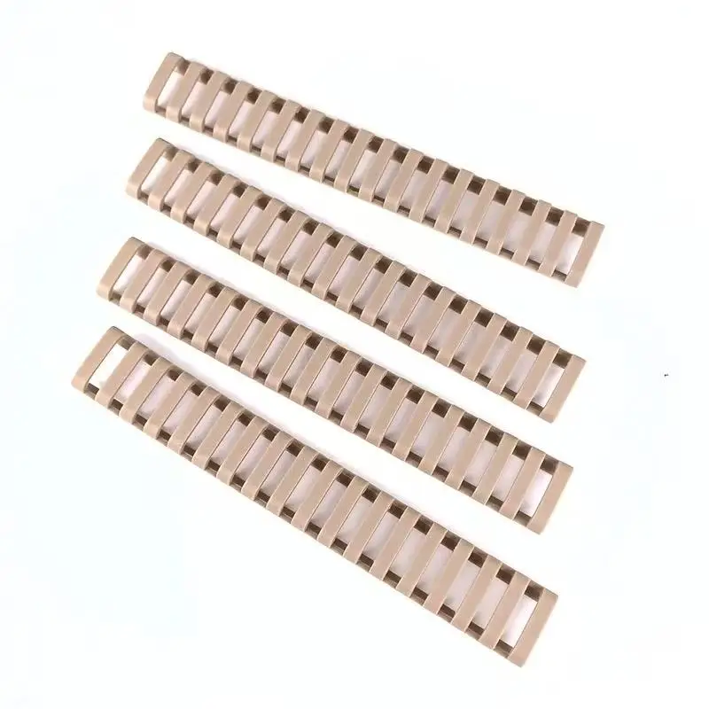 Tira protectora de goma suave para riel guía, chip de madera trapezoidal de goma para vía de tren, protector de manos envuelto, Compatible con KEYMO