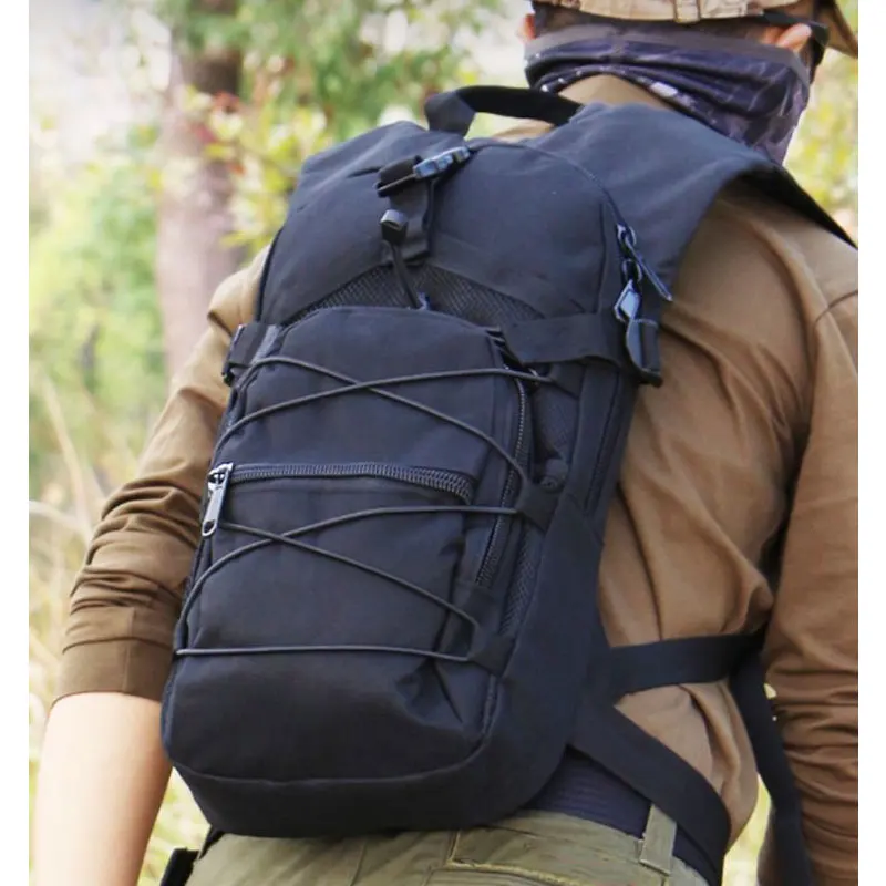 Bolsa táctica de ciclismo para hombre, morral Molle de 15L y 800D para acampar al aire libre, senderismo, viajes, hidratación y escalada - imagen 2