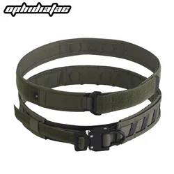 OPHIDIANTAC cinturón de posicionamiento magnético, hebilla metálica de desmontaje rápido de dos capas, cinturón Molle ligero, adecuado para varios sy