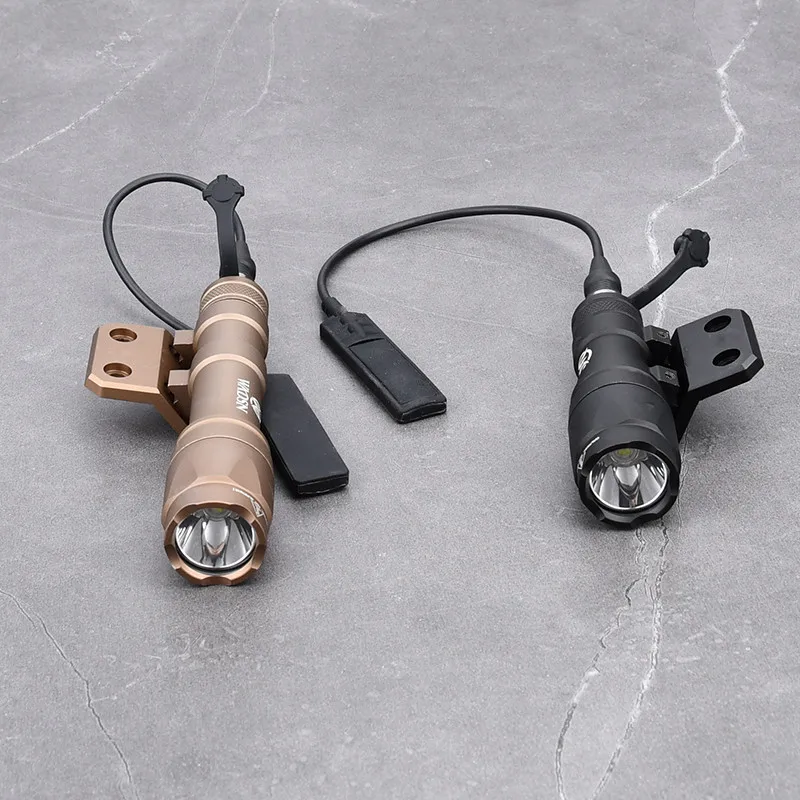 Linterna táctica M600C M300A M300 M600 con accesorio de explorador Airsoft de caza compatible con montaje compensado de riel Mlok Keymod - imagen 4