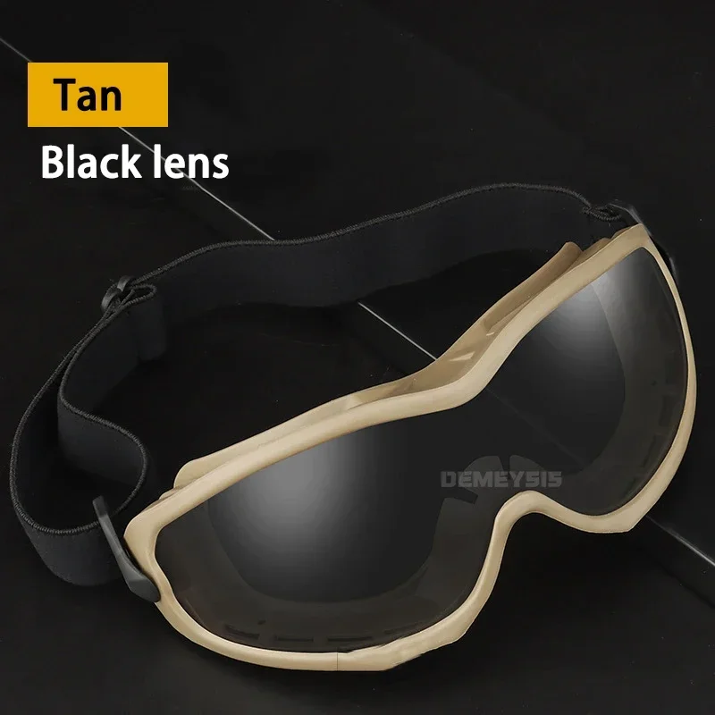 tan black lens