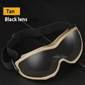 tan black lens
