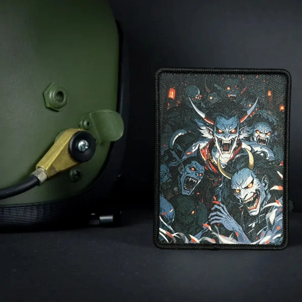 Parches de insignia de moral táctica "Break Glass", brazalete de señalización, gancho y bucle, parche militar del ejército, accesorios para mochila, pegatinas - imagen 4