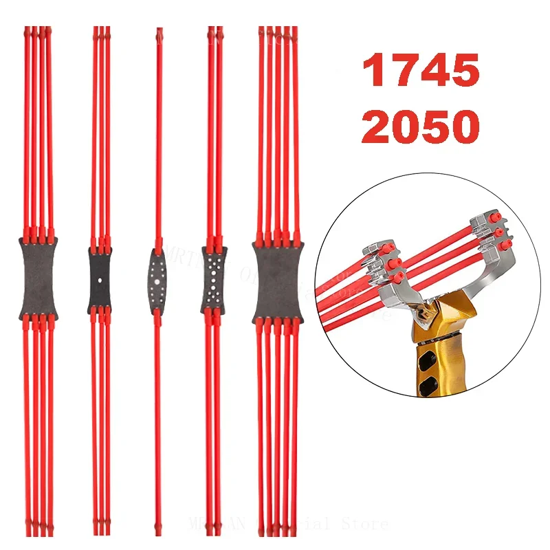 1/3/6 Uds. Banda de goma elástica de 3 hebras 1745 bola de tarjeta de látex banda de goma accesorios de tiro de caza al aire libre - imagen 5