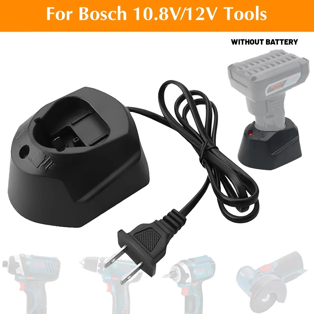 Cargador de batería de iones de litio GAL1110CV para dispositivos de carga compactos con adaptador Bosch de 10,8 V y 12 V adecuados para uso doméstico