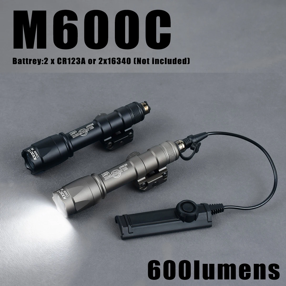 SureFire M600B Linterna Táctica 600 Lúmenes LED Encendido Momentáneo - imagen 5