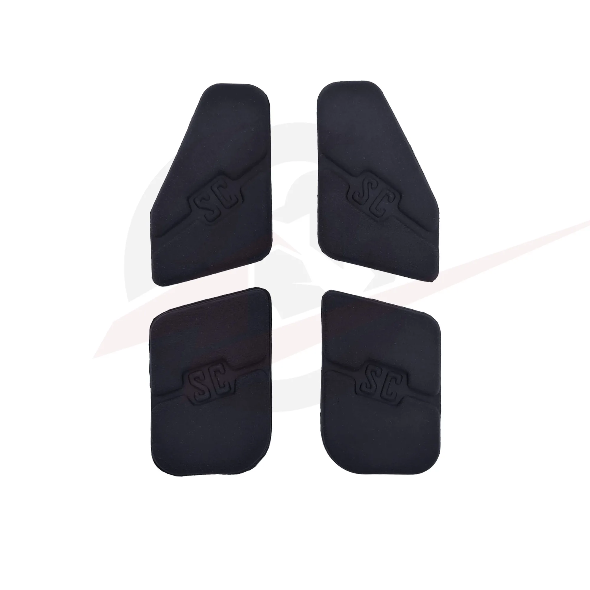Detalle de los cojines con sistema de fijación tipo velcro