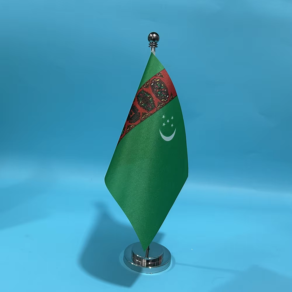 SKY bandera de Turkmenistán escritorio poliéster - imagen 4