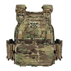 YAKEDA Portador de Placa 6094 - Chaleco Táctico SWAT 1000D Molle