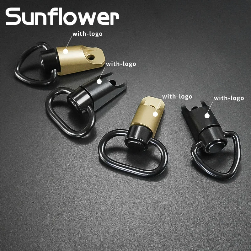 Adaptadores de montaje giratorio QD de liberación rápida de M-LOK para correas de un solo doble punto, Base de botón compatible con sistema MLOK, montaje QD - imagen 2