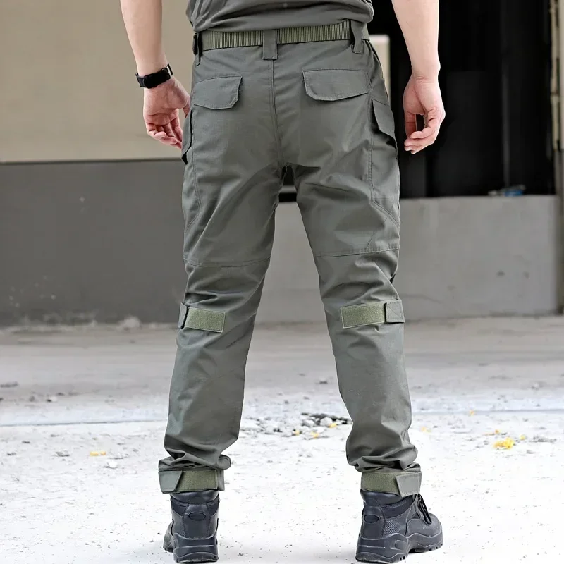 Pantalones tácticos resistentes al desgaste para acampar y senderismo, pantalones tácticos para hombre, pantalones de combate de camuflaje a prueba de viento, pantalones de Trekking con múltiples bolsillos - imagen 2