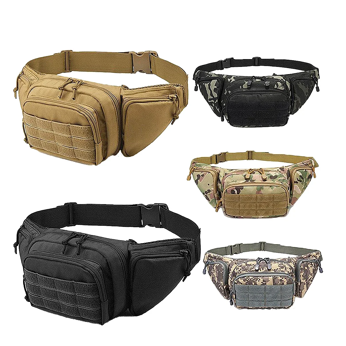Bolsa de cintura para pistola, funda táctica para entrenamiento en el pecho, senderismo, tiro, caza, funda para pistola, bolsas de combate Cs Airsoft Paintball - imagen 5