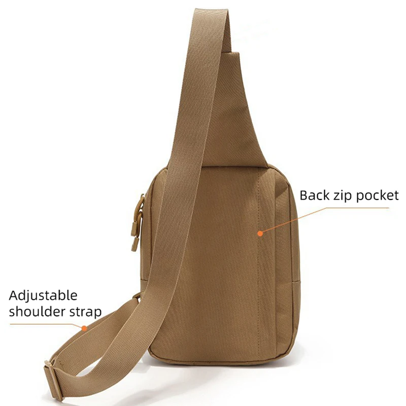 Bolsa de pecho de escalada táctica para hombre, paquete de pistola para deportes al aire libre, funda para pistola, bolsos cruzados, riñonera para ciclismo y caza - imagen 5