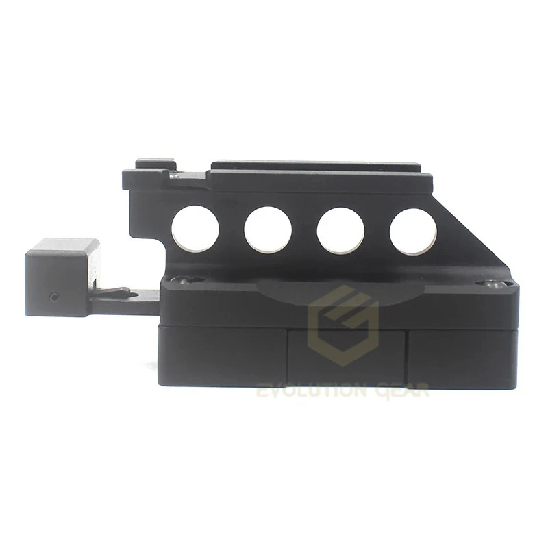 Oprics inferior 1/3 Co-witness QD montaje para MROT02 Red Dot Sight aluminio Red Dot Sight Mount Airsoft caza Wargame Accesorios - imagen 4