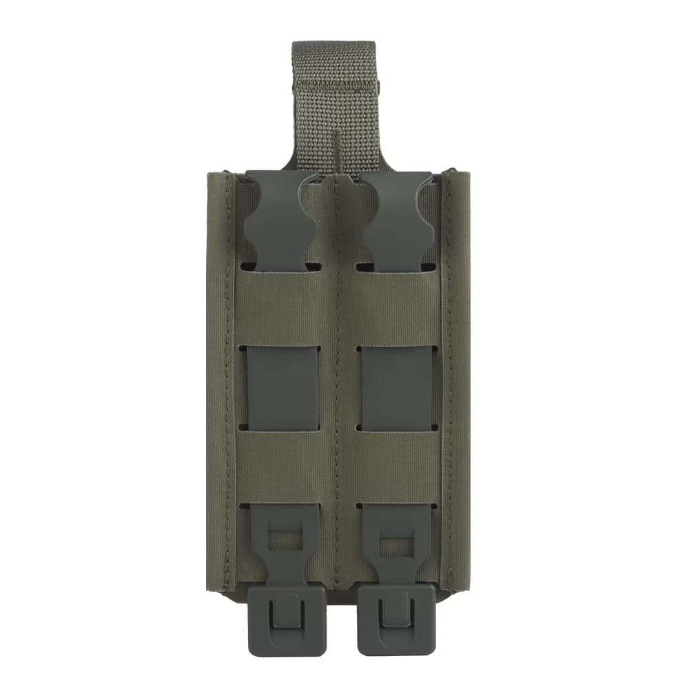 Bolsa táctica doble con clips MOLLE y soporte magnético - imagen 4