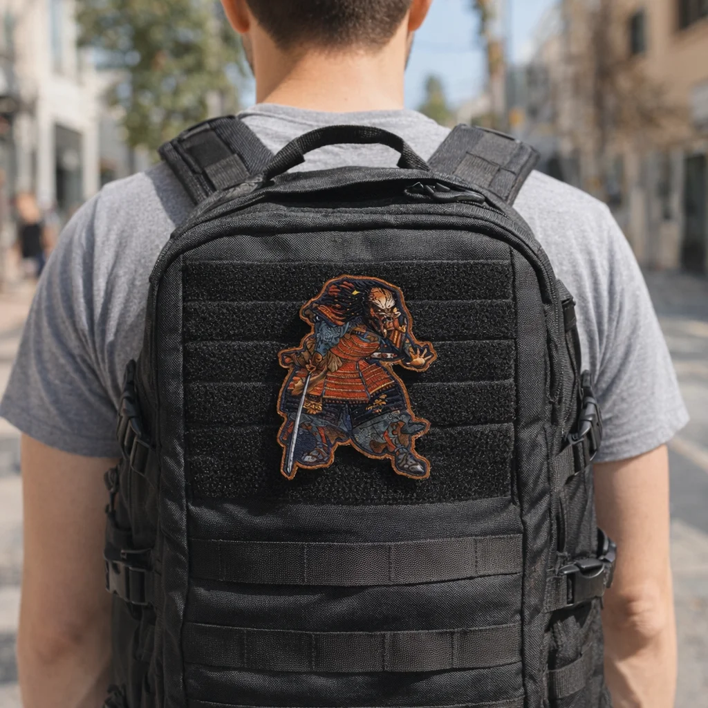 Parche estampado estilo Ukiyo-e, brazalete táctico Predator Acala Thor Lion para decoración de ropa y mochilas - imagen 5