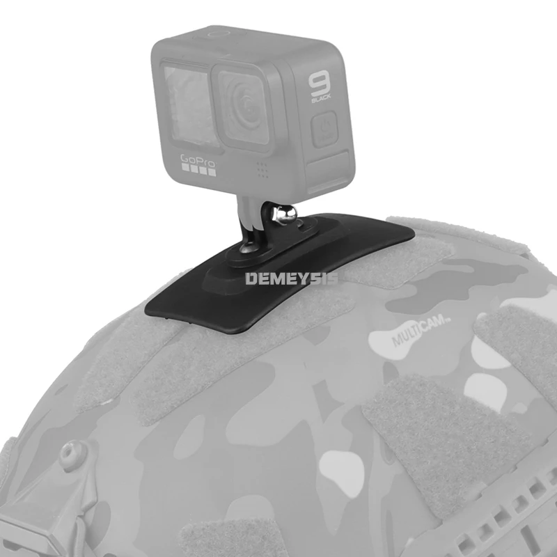 Adaptador táctico rápido para casco, Base de montaje fijo para casco de caza al aire libre, adaptador de cámara, soporte para linterna, gancho de nailon - imagen 5