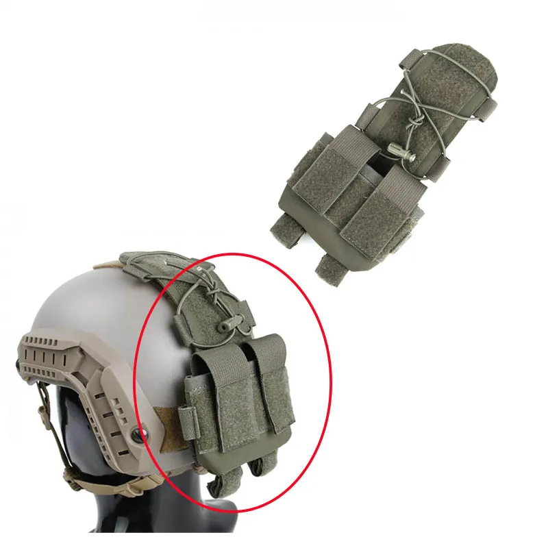 Bolsa de batería para casco táctico al aire libre 500D, bolsa de accesorios para casco MK2 - imagen 3