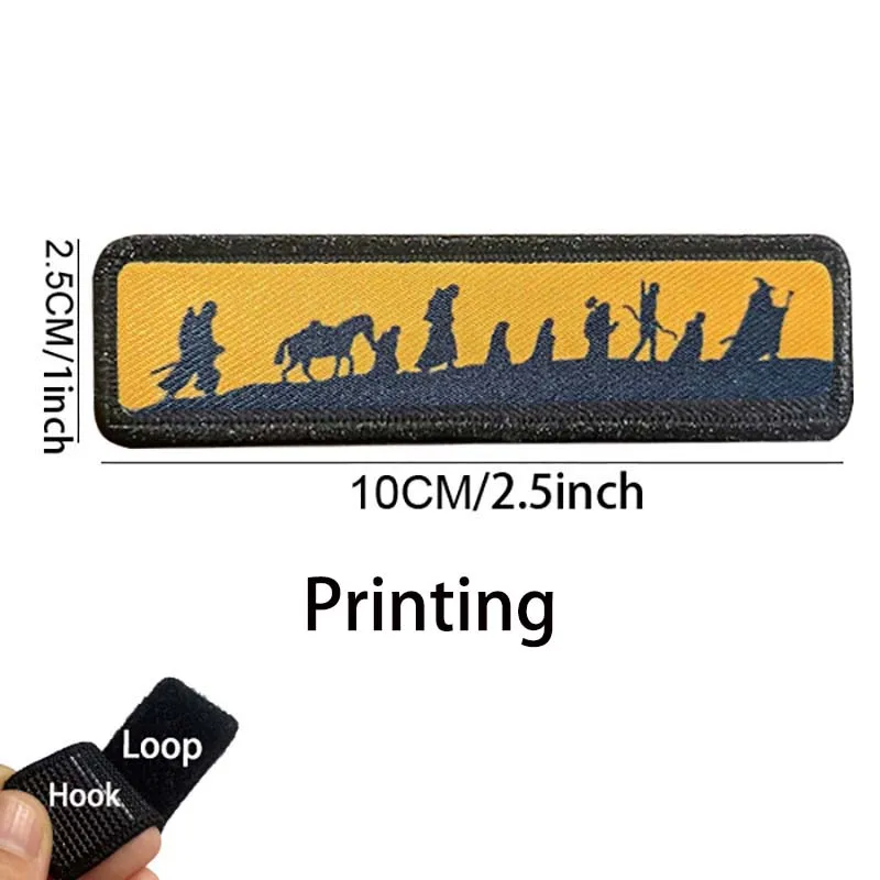 Migrate Journey, amanecer, parches de paisaje de puesta de sol, apliques de tela con emblema de refranes de animales divertidos, insignia de moral táctica para mochila - imagen 4