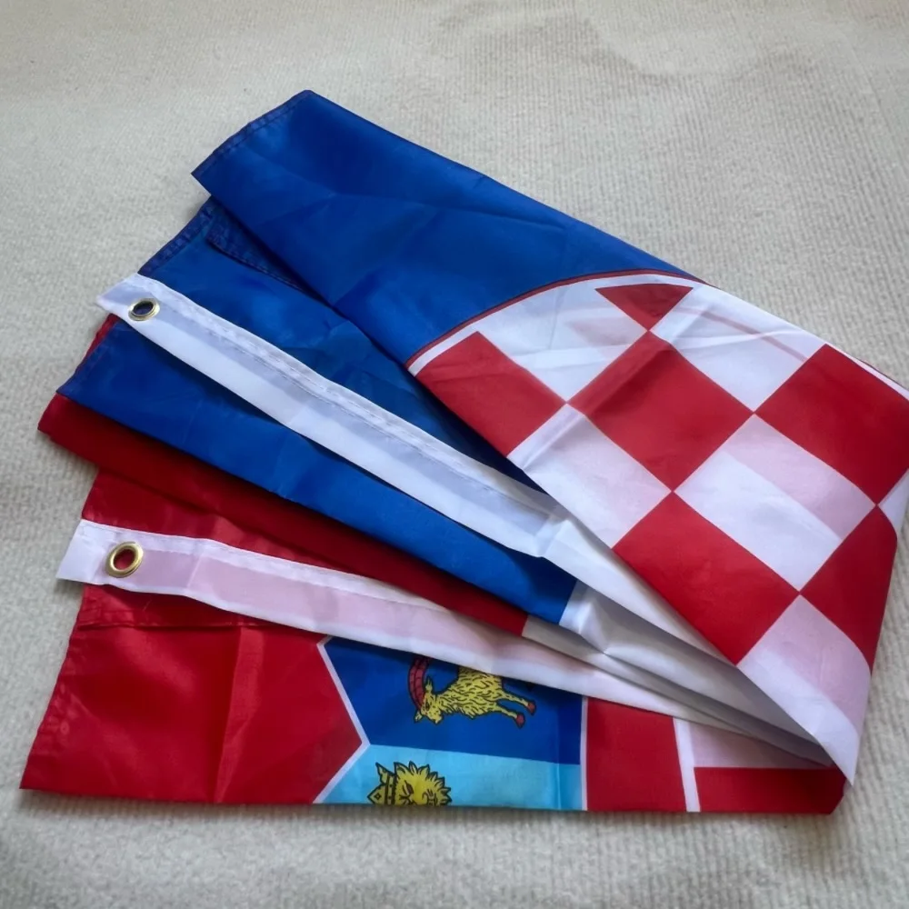 Bandera nacional croata 90X150CM poliéster de alta calidad colgante hr hrv Hrvatska crua bandera decoración interior y exterior - imagen 5