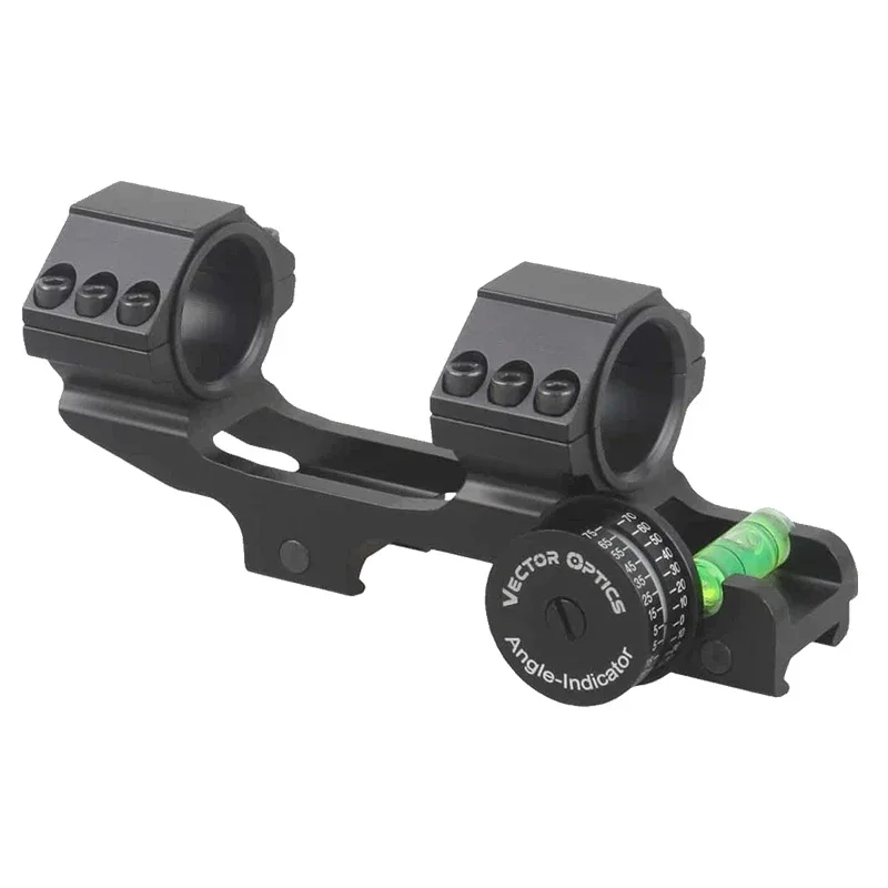 Óptica vectorial Indicador de ángulo de pieza de 30/34 mmones con nivel de burbuja Soporte de luz extra esqueletizado para mira telescópica - imagen 5
