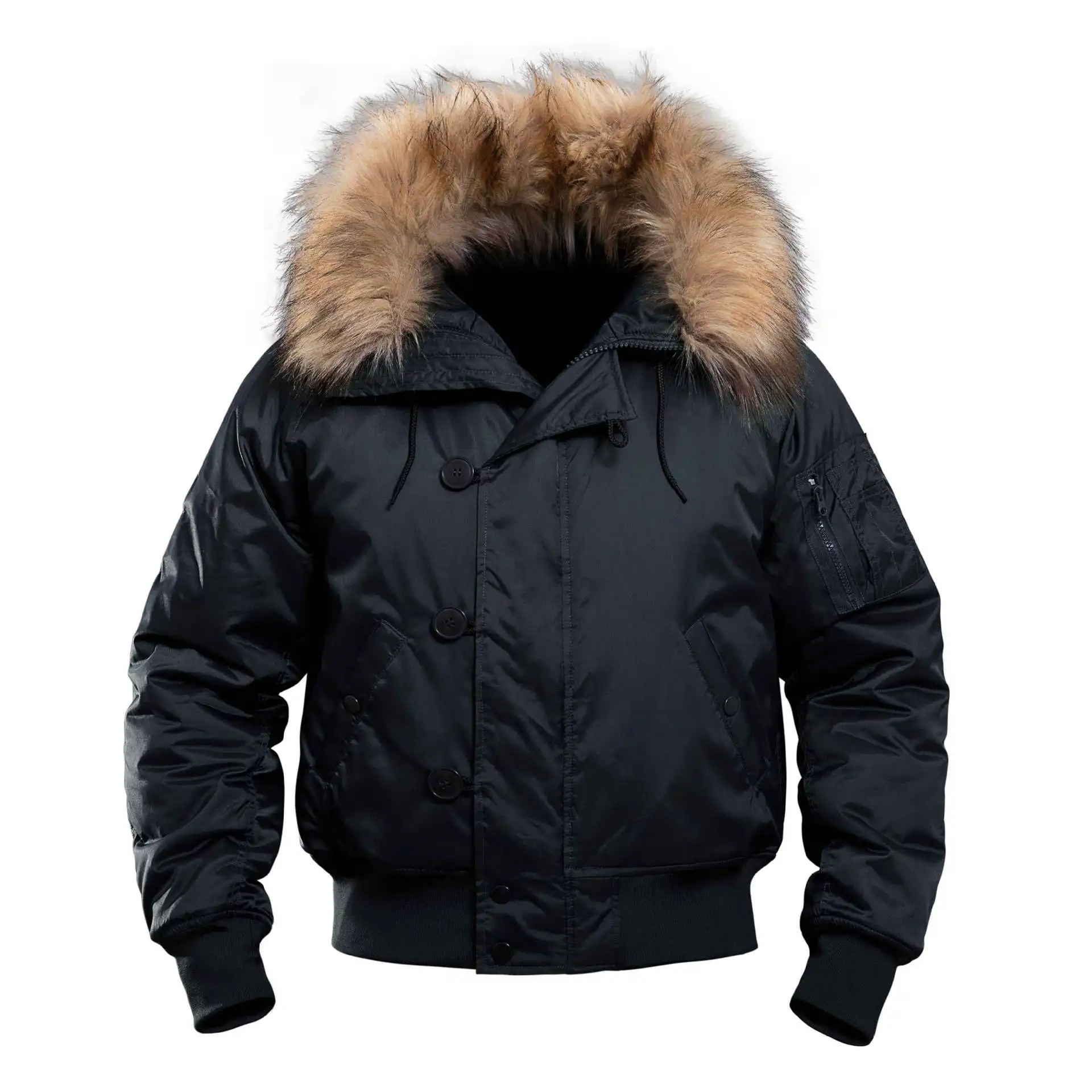 N2B Chaqueta de algodón táctica de protección Polar contra el frío para hombre, abrigo corto cálido de invierno con capucha para montar al aire libre, traje de tormenta grueso, cortavientos - imagen 5