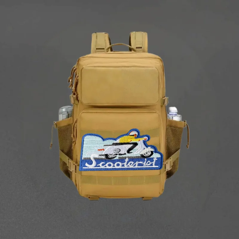 Parche Bordado con Diseño de Chevron para Motociclistas, Insignia Táctica con Velcro, Adhesivos Decorativos para Mochilas, Parches para Ropa