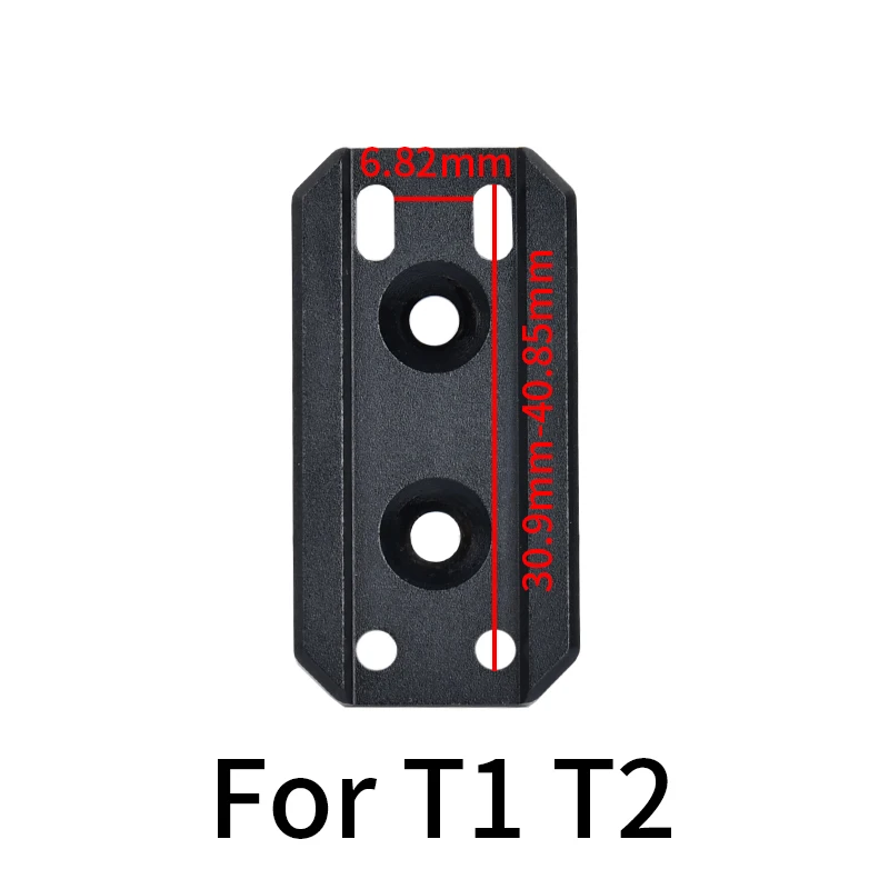 Soporte de vista óptica de compensación de Metal táctico para T 1 T 2 RMR, 45 grados, punto rojo, Base de alcance, ajuste de riel de 20mm, accesorios para Airsoft - imagen 5