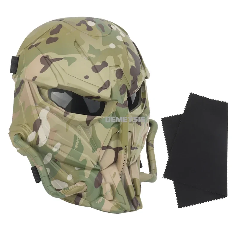Máscara táctica de cara completa, accesorio de fotografía de película, decoración, disfraz, máscara de vendaje de ciencia ficción, máscaras de protección de combate de Paintball - imagen 2