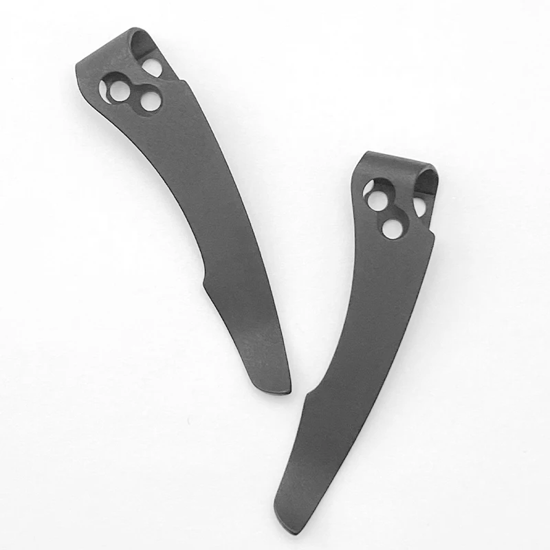 Clip trasero de aleación de titanio para cuchillo plegable, abrazaderas traseras de bolsillo para Cld Steel Recn1, accesorios de piezas DIY, 1 unidad - imagen 2