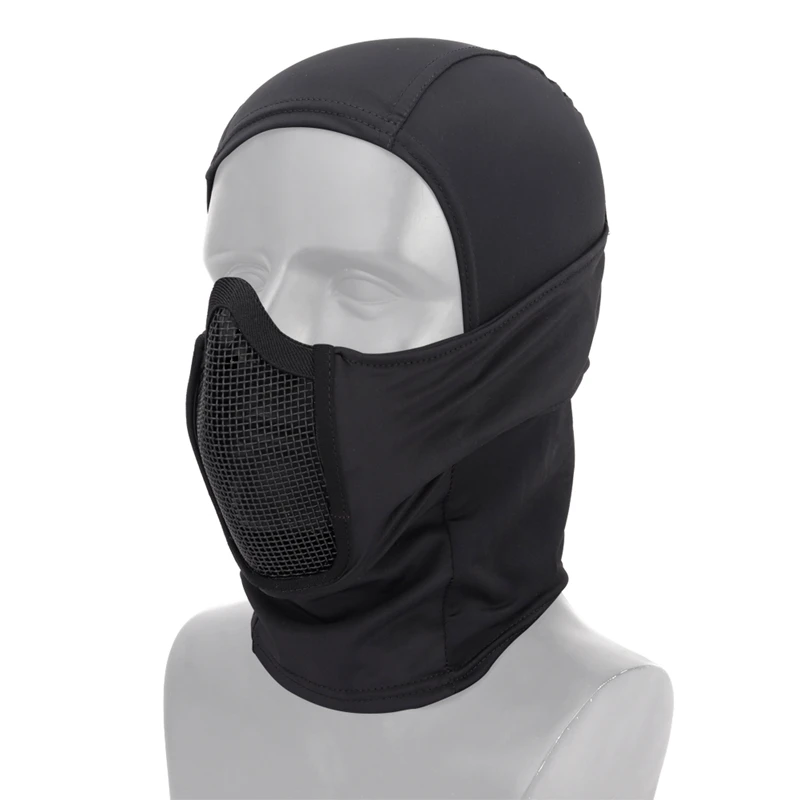 Máscara táctica media cara con malla transpirable para paintball - imagen 5