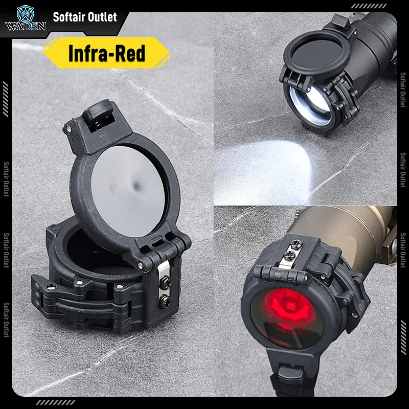 WADSN-funda protectora para linterna, color negro, para Surefir M300A M300B M600C M600B, cubierta para difusor de luz de caza, pantalla de nailon - imagen 3