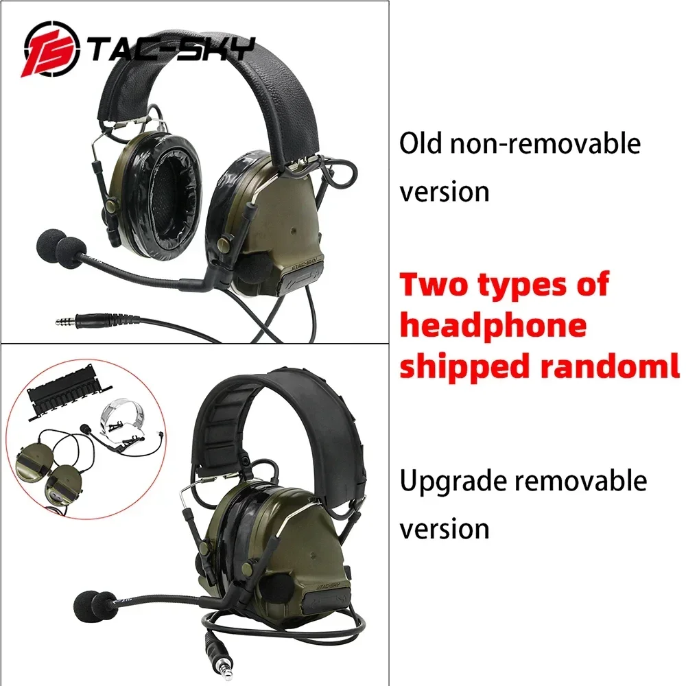 TAC-SKY TSC3 auriculares de tiro puede comunicarse TSCIII auriculares tácticos protección auditiva auriculares militares de tiro Airsoft - imagen 3