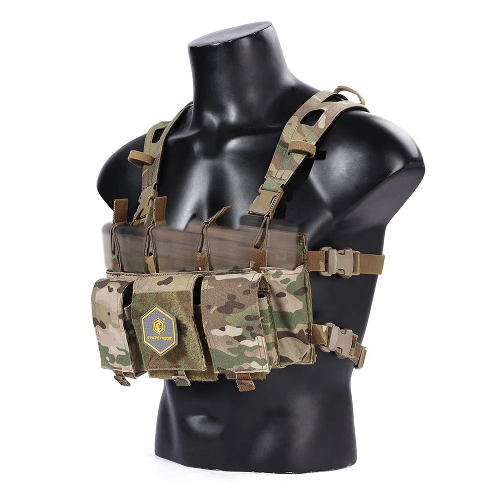 EMERSONGEAR-Kit de arnés de aparejo de pecho Air Lite, chaleco táctico, correa trasera para el pecho, sistema de transporte de caza, combate de Paintball