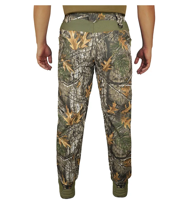 Pantalones de pesca y caza de camuflaje biónico con diseño de 9 bolsillos para hombre, pantalones transpirables resistentes al desgaste para senderismo y escalada - imagen 4