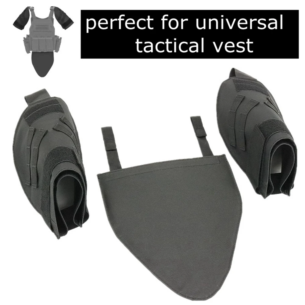 Chaleco táctico de Paintball, hombreras Molle, protectores exteriores Molle, almohadillas protectoras de hombro, conjunto de nailon para chaleco Universal, 3 uds. - imagen 5