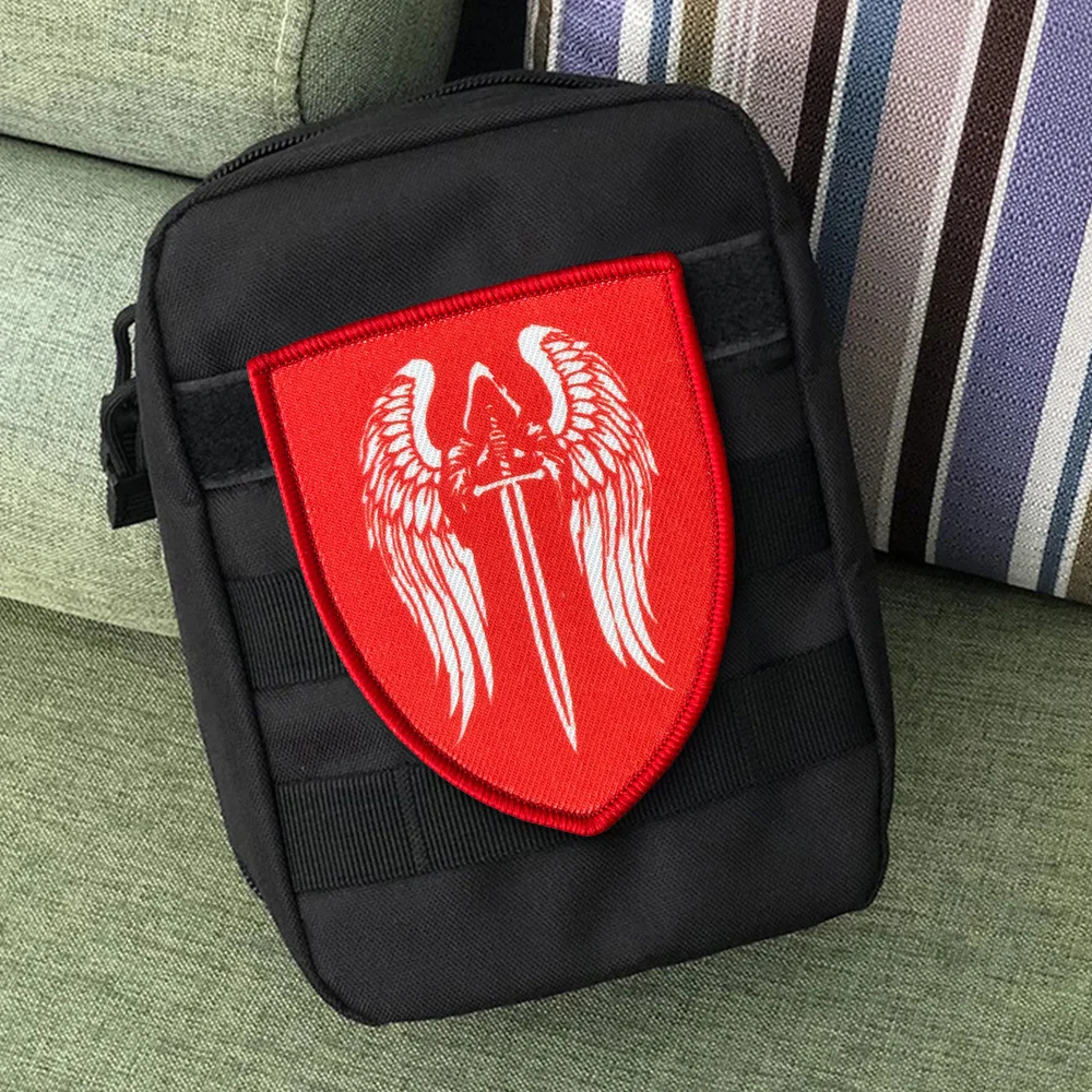 Parche táctico de moral de Ángel de castigo, parche de gancho y bucle, insignia militar de Chevron, brazalete, pegatinas para mochila, accesorios de decoración - imagen 4