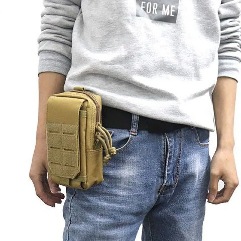 Bolsa táctica Molle 1000D, riñonera para exteriores para hombres, bolsa de herramientas EDC, chaleco, bolso, funda para teléfono móvil, bolsa compacta de caza, accesorios - imagen 2