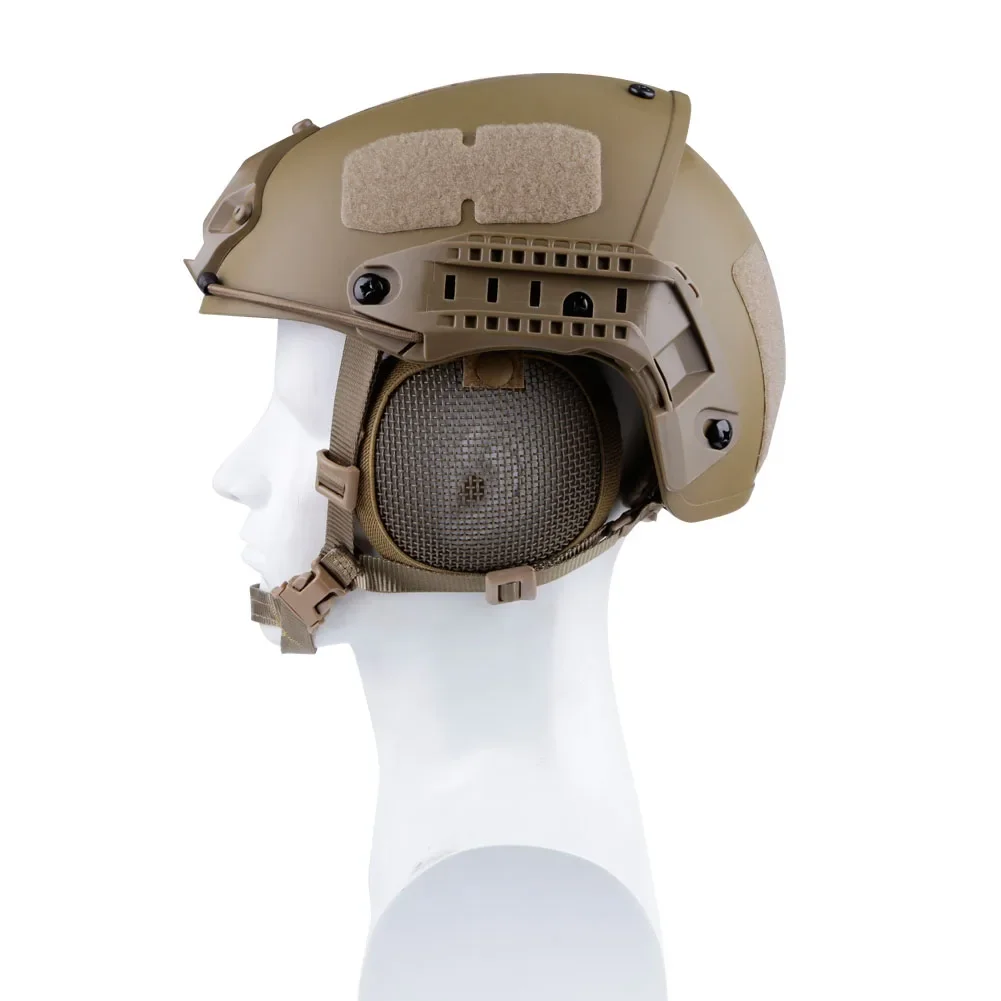 Protector auditivo táctico malla de acero para casco rápido - imagen 5