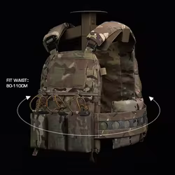 Ferro FCPC V5 portaplacas chaleco táctico MOLLE verde Ranger