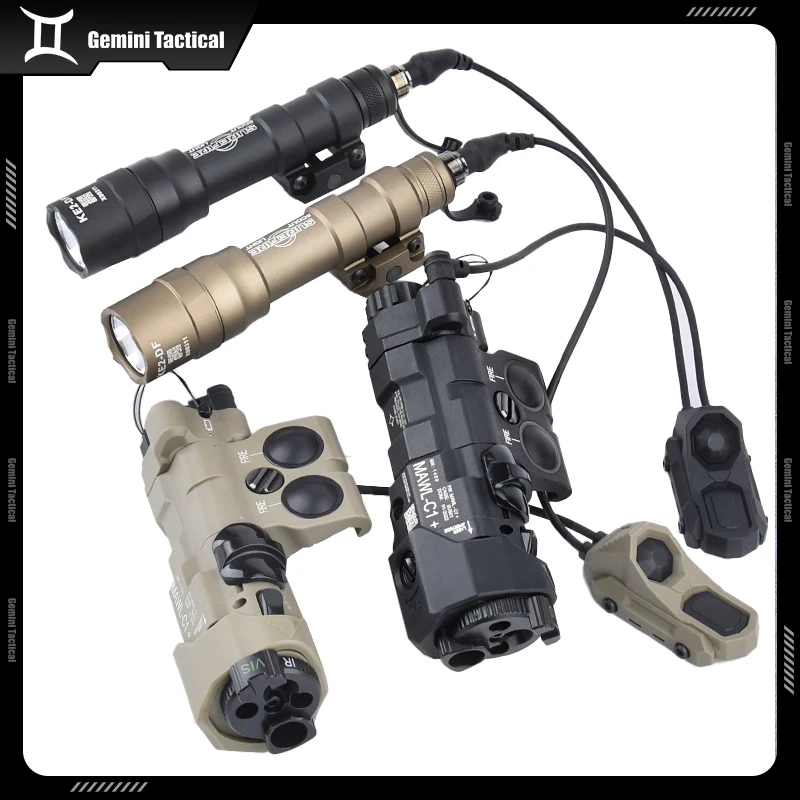 Táctico WADSN nuevo MAWL-C1 actualizado rojo verde punto azul láser IR luz de relleno M600DF linterna LED blanca con doble interruptor de presión - imagen 5