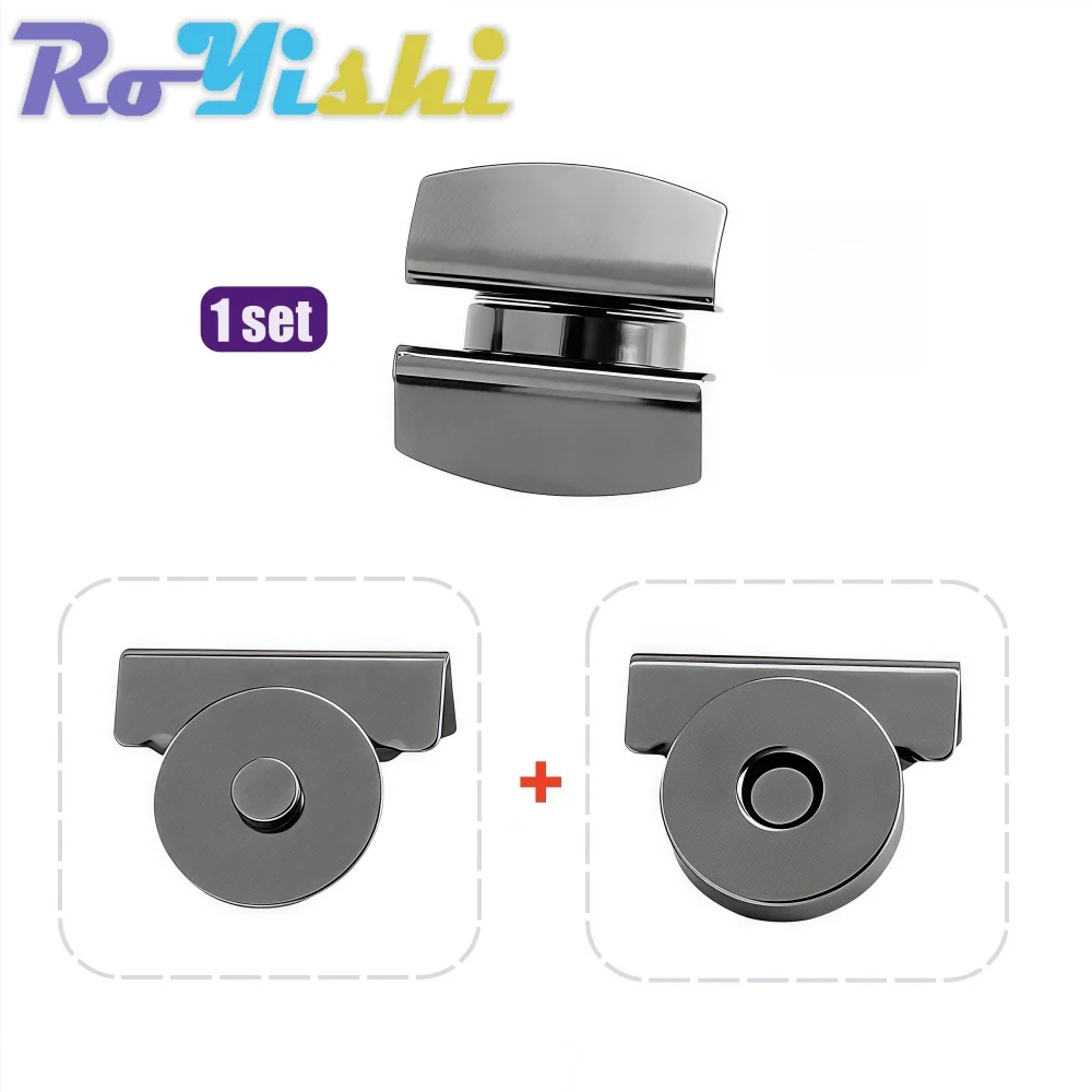 4/24 juegos de botones magnéticos sin costuras, hebilla magnética, botón oculto, botón a presión para bolso de hombro, cartera, ropa, accesorios para manualidades DIY - imagen 4