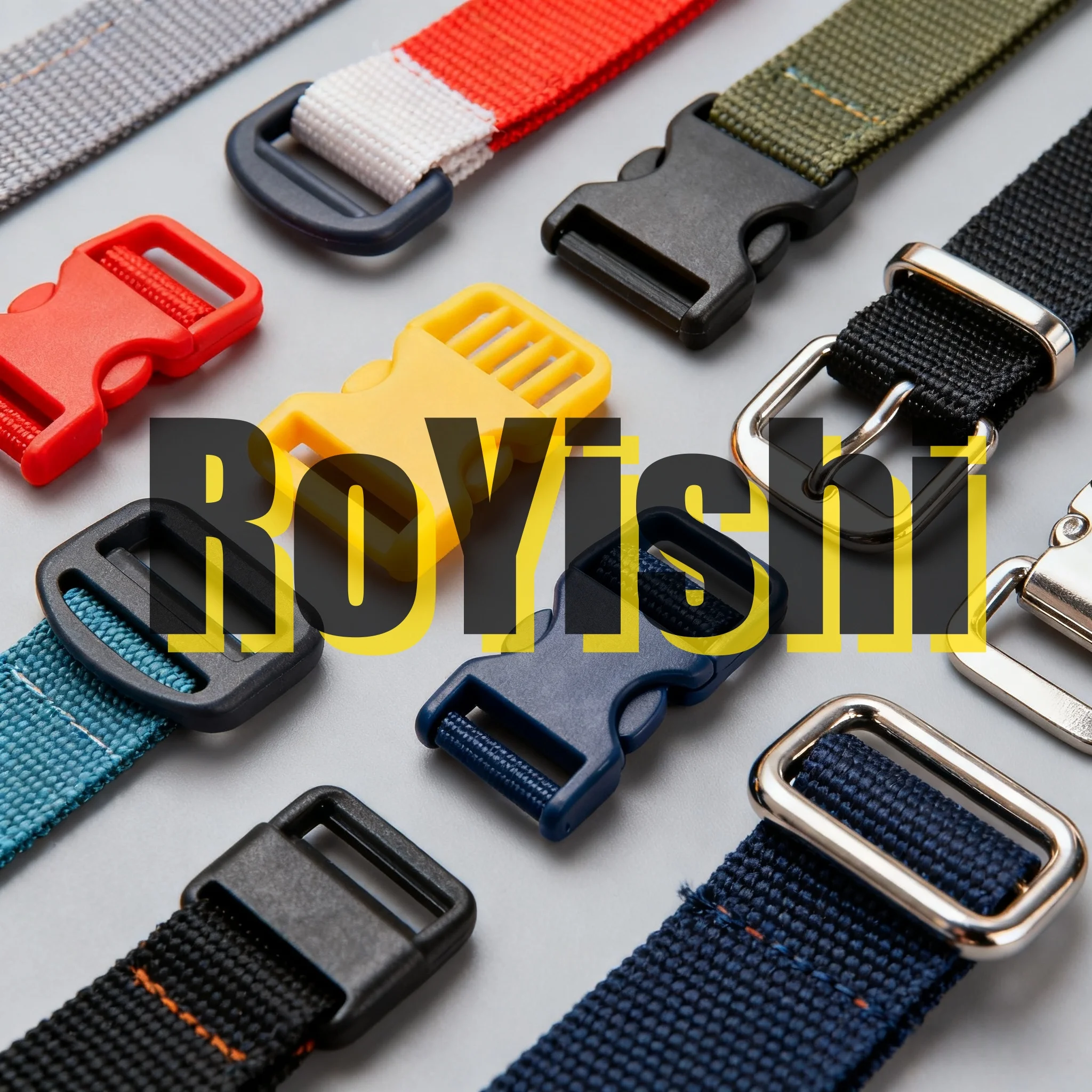 RoYishi Personalización del producto Hebilla de plástico Hebilla de gancho de metal Hebilla de cuerda de cinta Descuento de gran cantidad - imagen 2