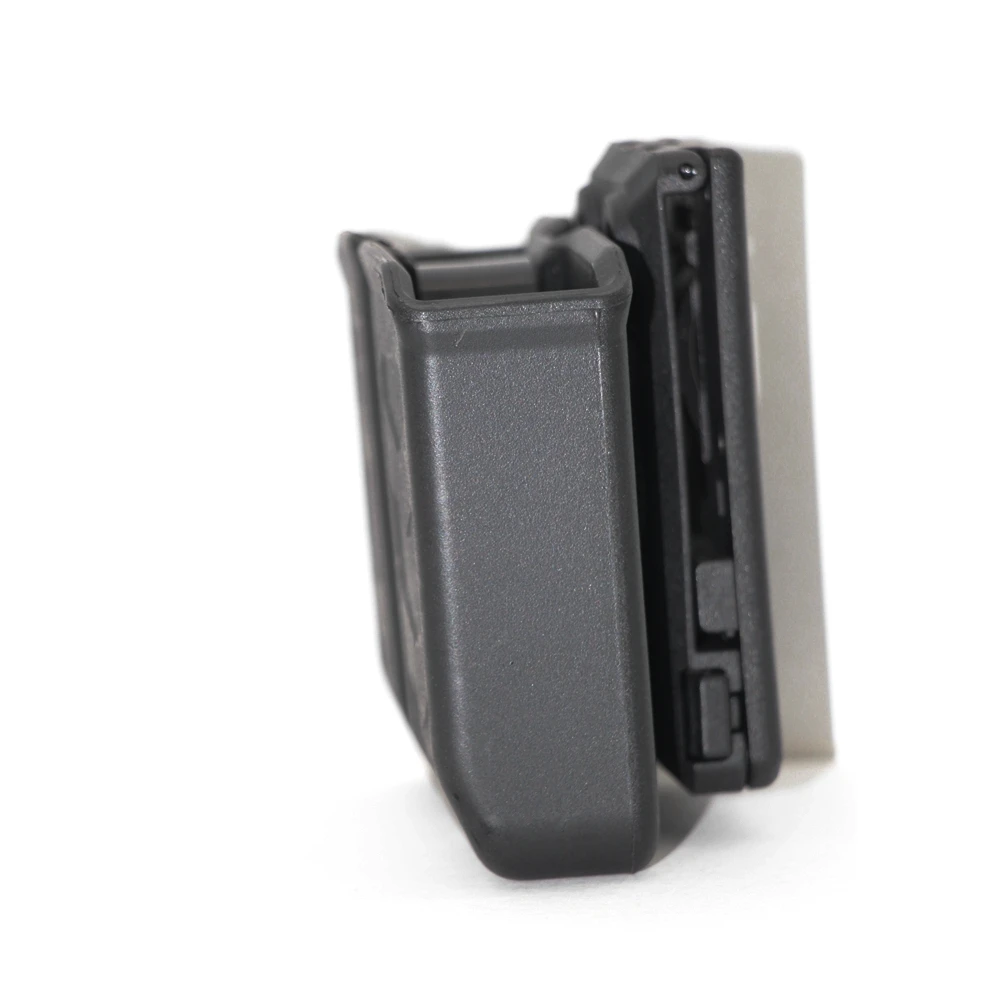 Bolsa doble para revistas de 45acp, táctica de caza, doble pila de 9mm para cinturón de 1,5-2,5 pulgadas, bolsa para revistas ajustable Universal para disparar - imagen 2