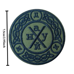Parche táctico amuleto bordado gancho y bucle insignia moral militar
