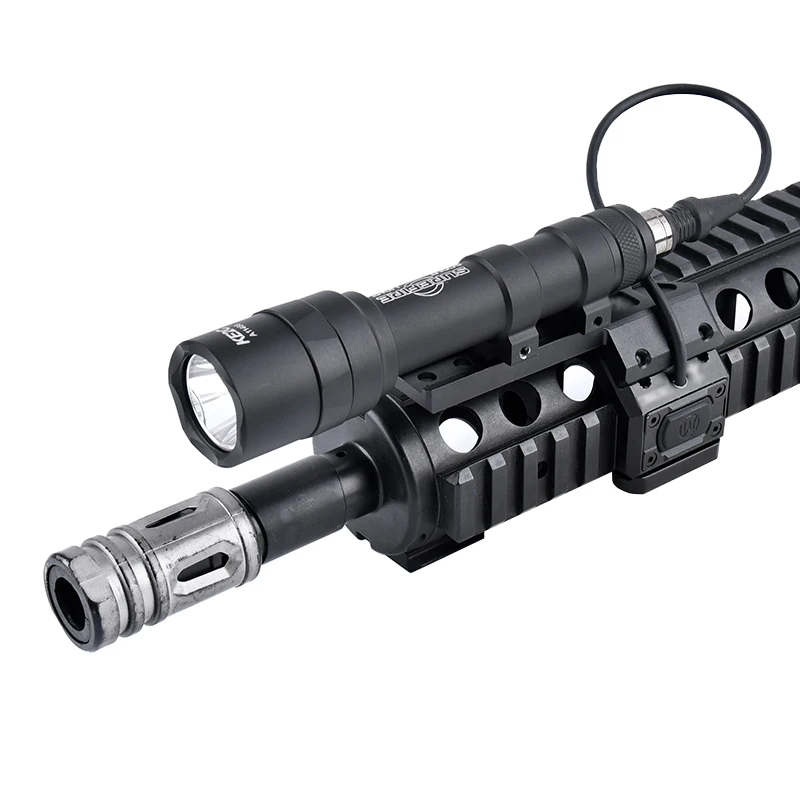 WADSN-linterna táctica SF M300A M600U con interruptor remoto UN HotButton, Base de montaje compensada izquierda y derecha, luz de caza Airsoft - imagen 5